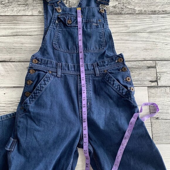 Vintage 90s Y2K Silver Jeans Denim Bib Overalls - Picture 14 of 16